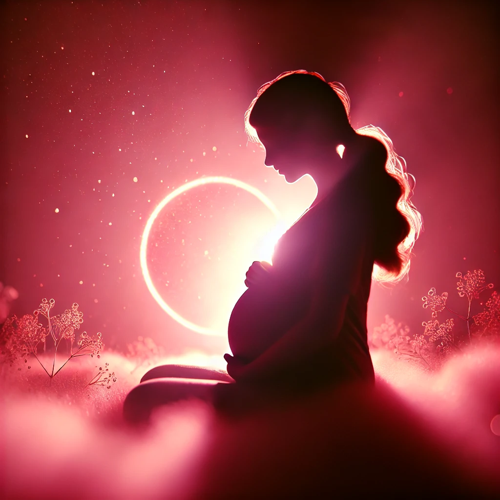 Karmic Tail Unborn Child: Image of a glowing orb cradled by hands