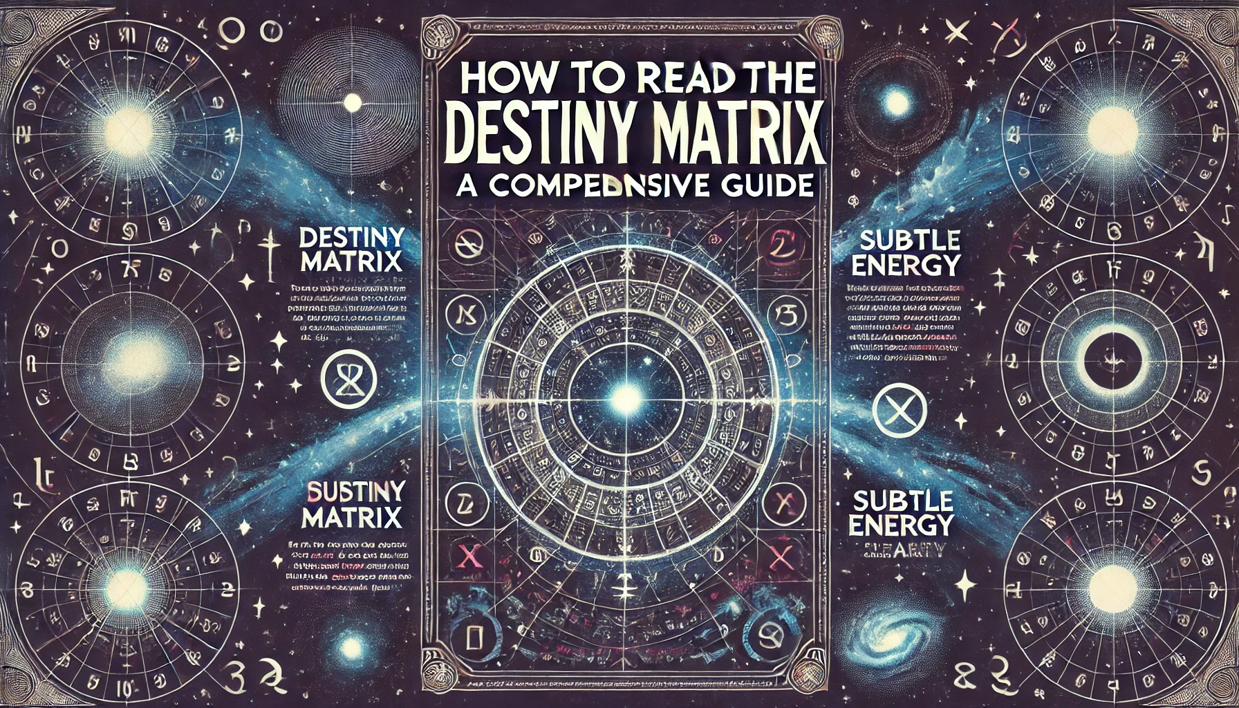 This image demonstrates how to read and understand the Destiny Matrix