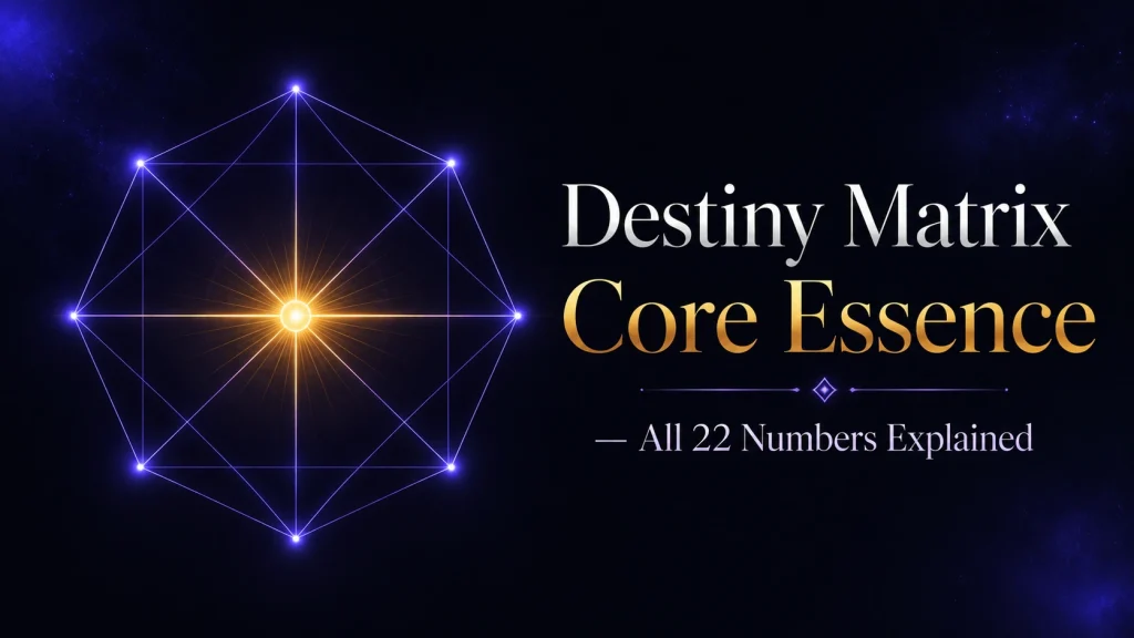 Destiny Matrix Core Essence โ All 22 Numbers Explained (Central Arcana) 2 Core Essence